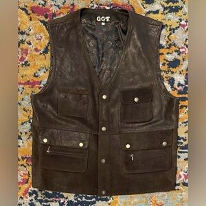 GGF Leather Vest Men’s XL